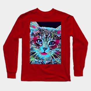 Blue Cat Treasure Long Sleeve T-Shirt